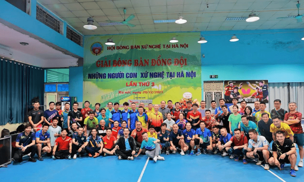 Giải bóng bàn đặc biệt quy tụ 108 người con xứ Nghệ