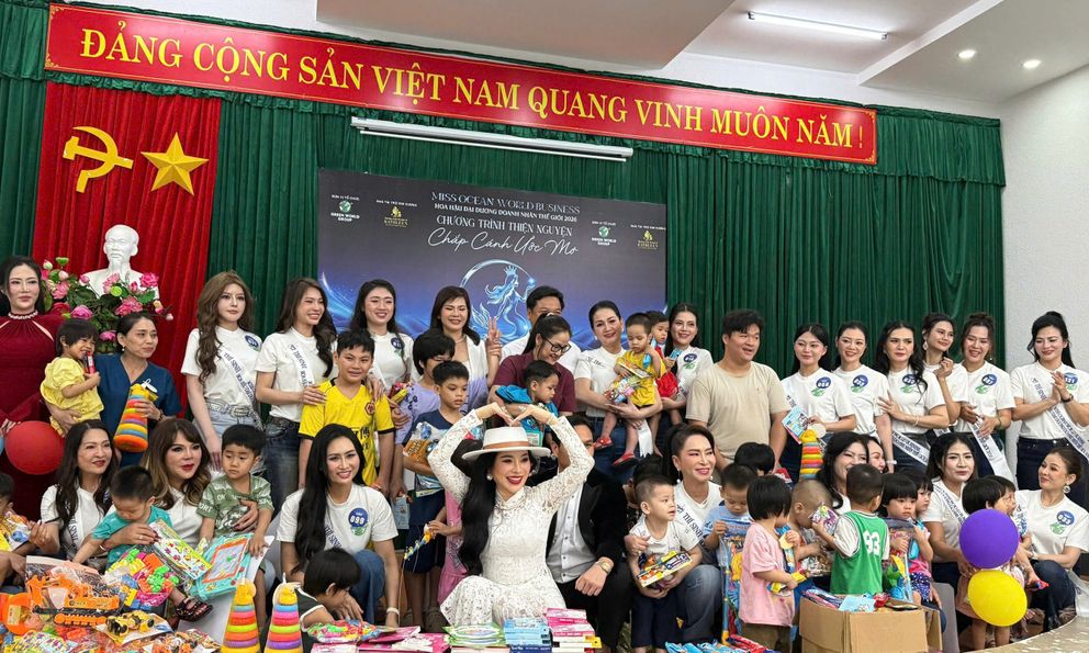 Thí sinh Miss Ocean World Business 2026 lan tỏa yêu thương qua chương trình thiện nguyện “Chắp cánh ước mơ”