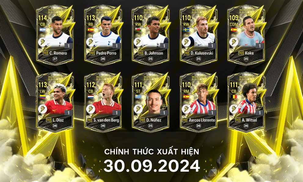 FC Online ra mắt mùa thẻ mới Energetic Player tôn vinh những siêu sao thi đấu bền bỉ suốt mùa giải 2023/2024