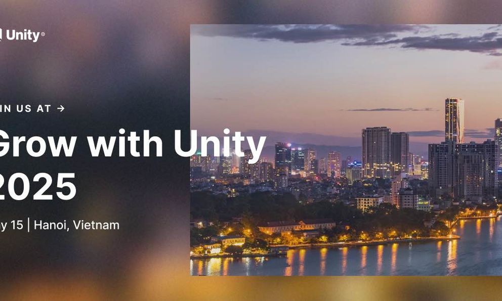 Đăng ký ngay hôm nay: Grow with Unity 2025