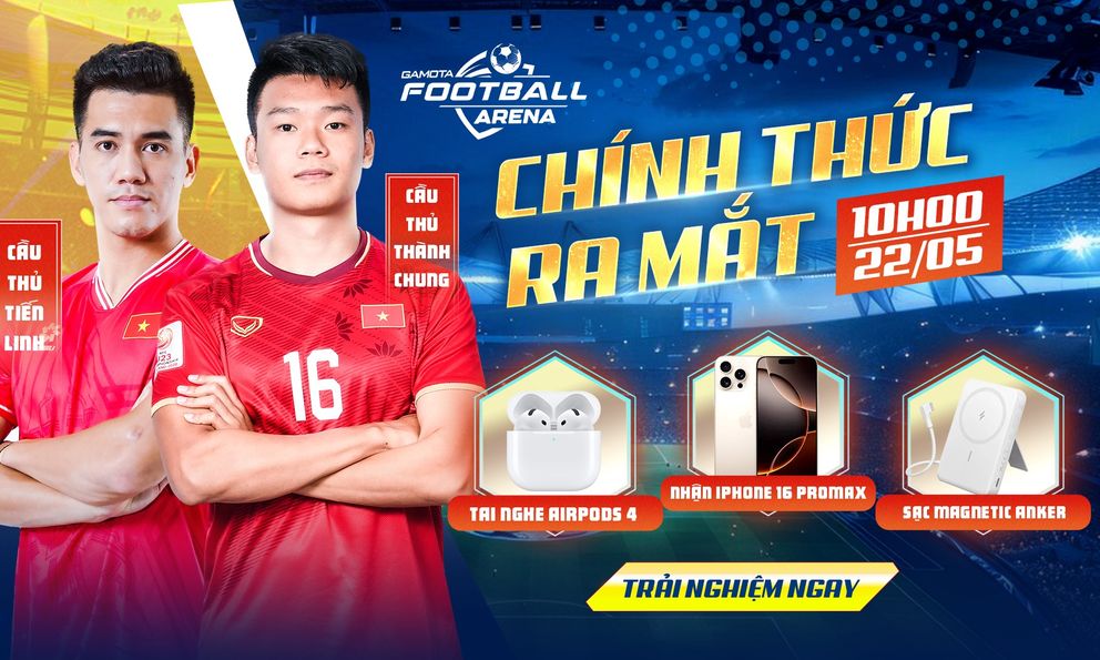 Bom tấn quản lý bóng đá Football Arena: Vua Bóng Đá chính thức ra mắt 22/5 – Quà tặng khủng, có cả iPhone 16 Pro Max