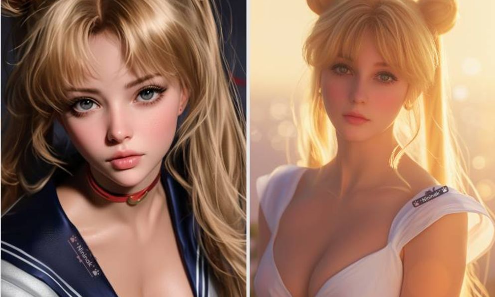 AI biến dàn Thủy Thủ Mặt Trăng lột xác gợi cảm, nóng bỏng đến mức không thể rời mắt