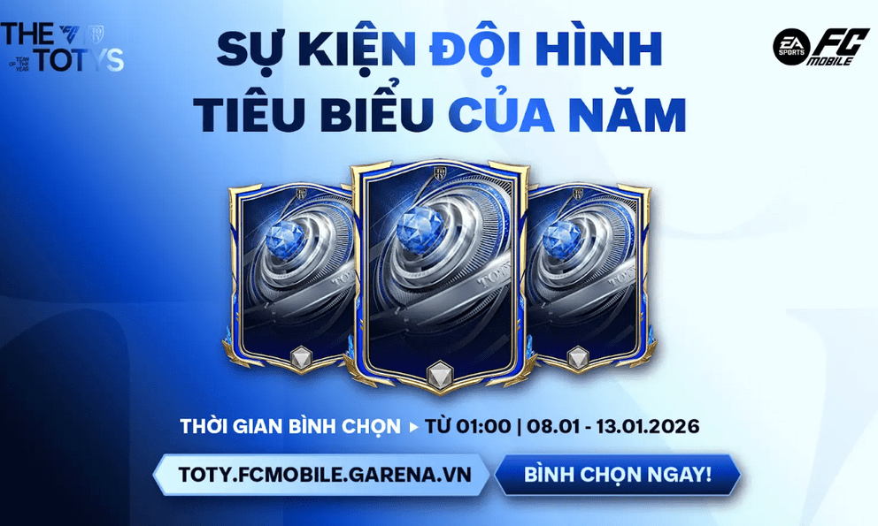 TOTY26: Quyền năng trong tay, game thủ FC Mobile định hình siêu sao thế giới