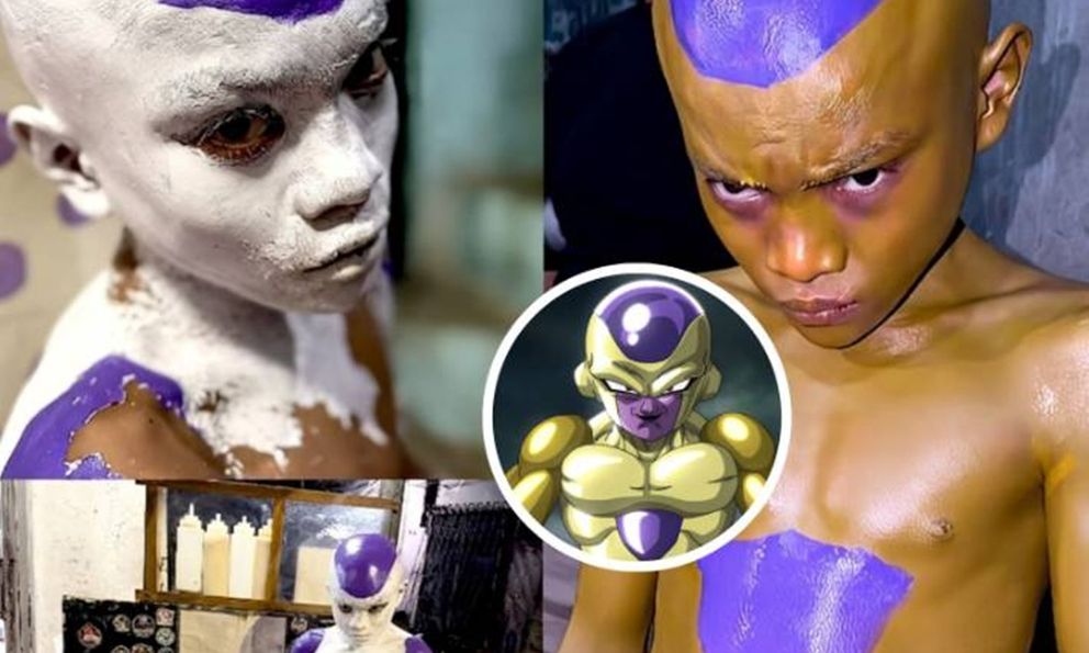 Cười ra nước mắt với màn cosplay Frieza bằng... sơn tường gây bão MXH