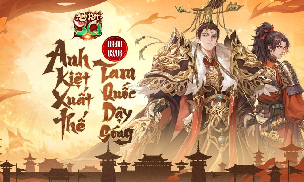 Anh Kiệt Tam Quốc chính thức ra mắt 9h ngày 3/6, tặng mô hình Quan Vũ 1:4 cực hiếm