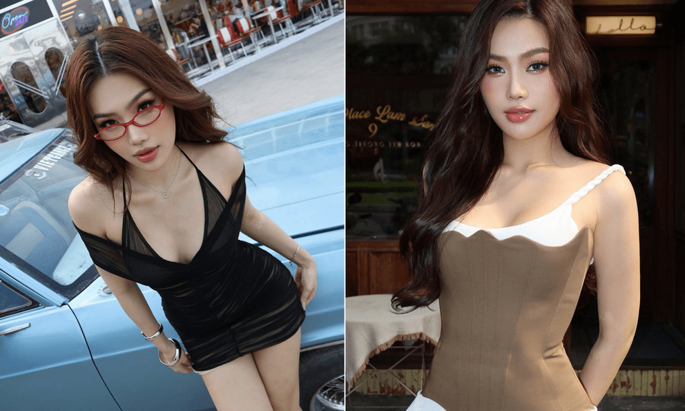 Nàng á hậu mê diện đồ cắt xẻ 