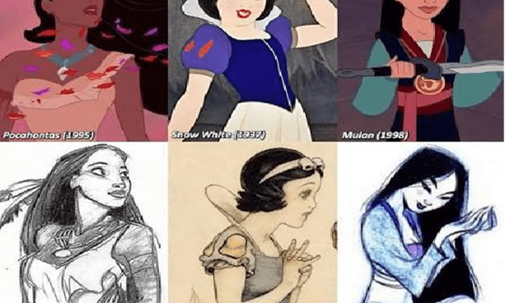 Những bản phác thảo gốc hé lộ diện mạo khác lạ của các nhân vật Disney đình đám