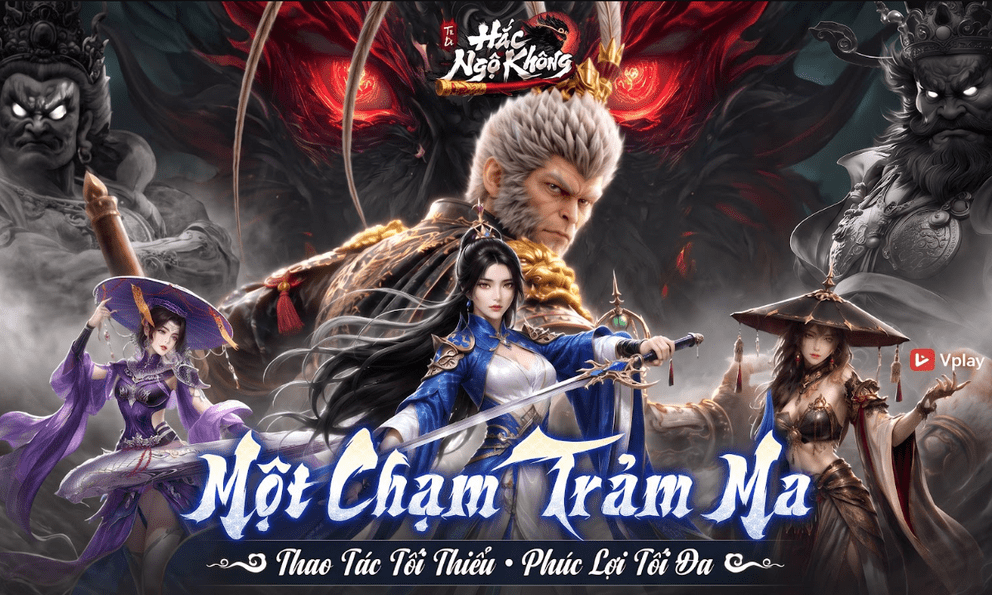 Siêu phẩm MMO Tây Du hắc ám “Ta Là Hắc Ngộ Không - Vplay” chính thức ra mắt 14/10/2026