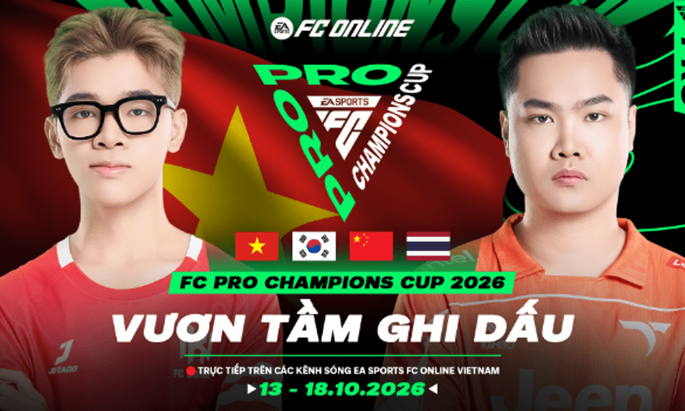 FC Pro Champions Cup 2026: Đại diện Việt Nam mang theo ngọn lửa khát vọng, sẵn sàng đại náo đất Hàn!