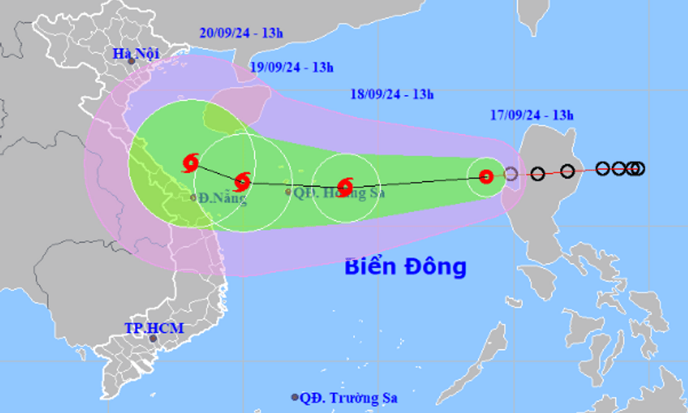 Bão số 4 sắp hình thành trên Biển Đông, khả năng hướng vào Quảng Bình đến Đà Nẵng