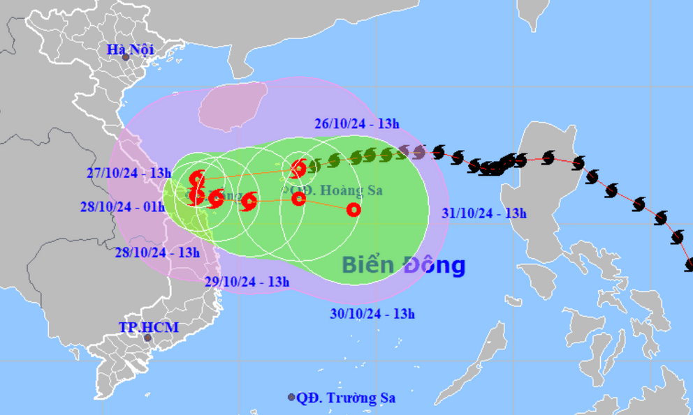 Tin bão mới nhất: Bão số 6 Trà Mi giật cấp 14 tiếp diễn đường đi lạ thường, miền Trung mưa to 