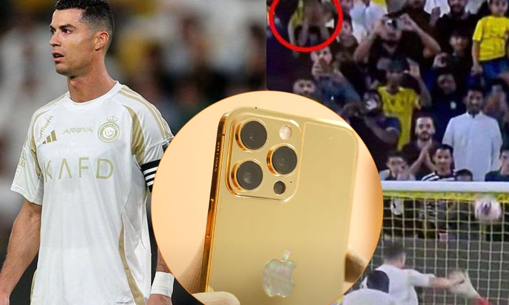 Ronaldo đền iPhone 16 Pro Max mạ vàng cho fan nhí