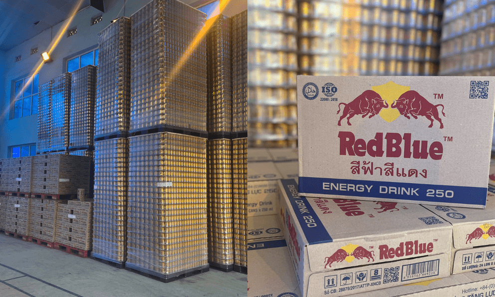 Cận cảnh kho hàng trên 200.000 sản phẩm nghi giả mạo Redbull tại một nhà máy Bắc Ninh