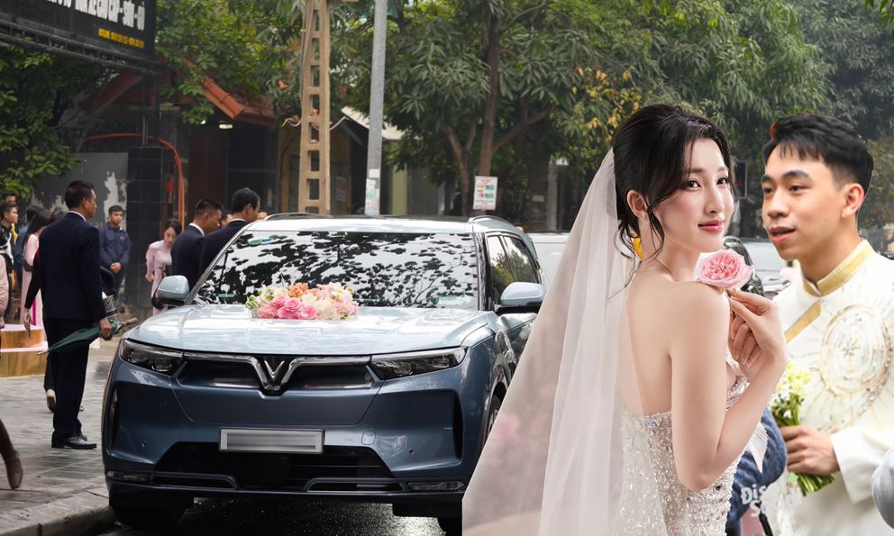 Soi dàn xe trong đám hỏi của Á hậu Phương Nhi và thiếu gia Minh Hoàng của tập đoàn Vingroup