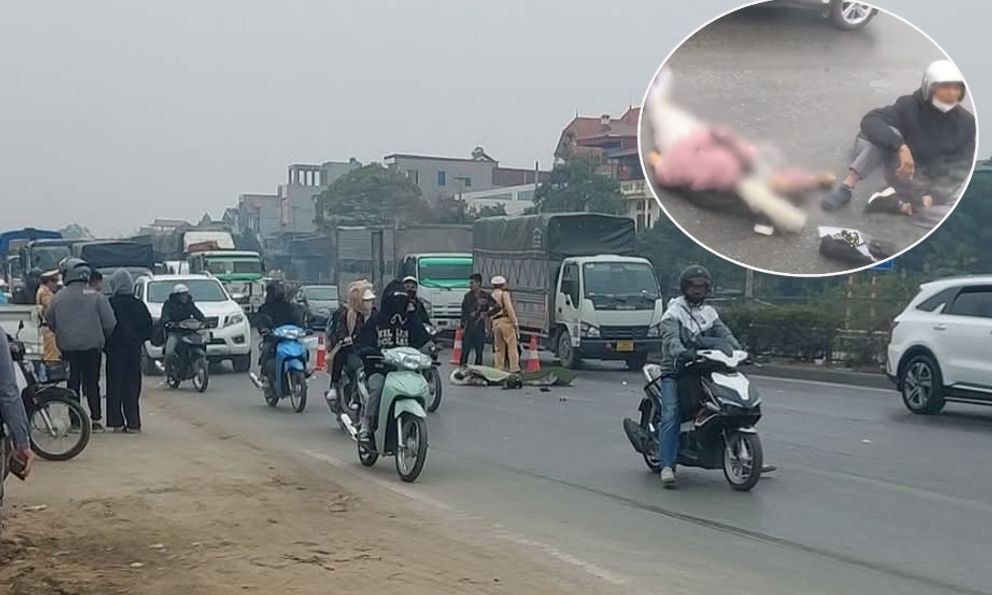 Nữ sinh viên năm cuối đại học tử vong thương tâm sau va chạm giao thông: Người cha ngồi thất thần tại hiện trường