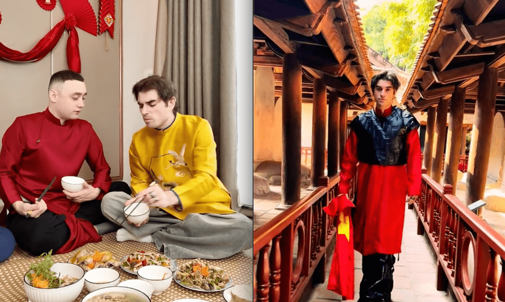 Khách Tây thi nhau diện áo dài dịp Tết cổ truyền Việt Nam, dân tình nức nở bởi một chi tiết