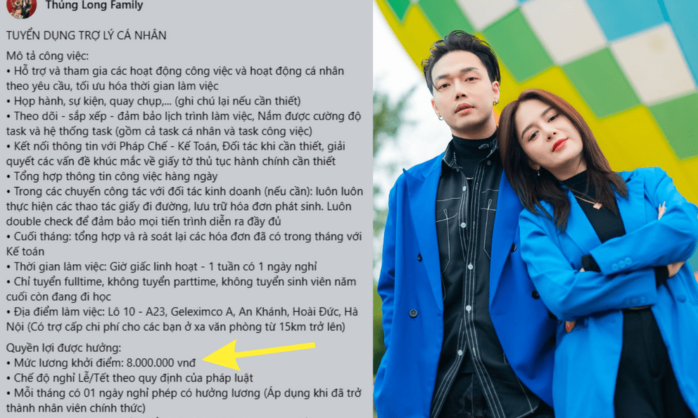“Tuyển trợ lý cá nhân cho KOL nổi tiếng lương 8 triệu/tháng thấp hơn cả giúp việc”: Tranh cãi nảy lửa, phía người tuyển dụng nói gì?