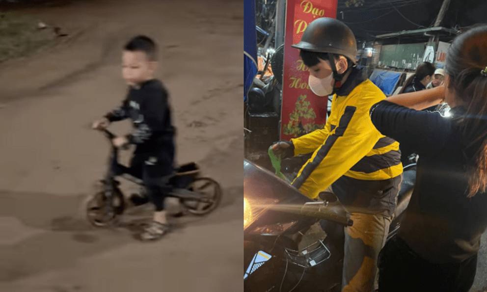 Thấy người mẹ khóc nức nở hớt hải tìm con trai đi lạc trong đêm, nam shipper liền bỏ dở đơn hàng và làm điều bất ngờ