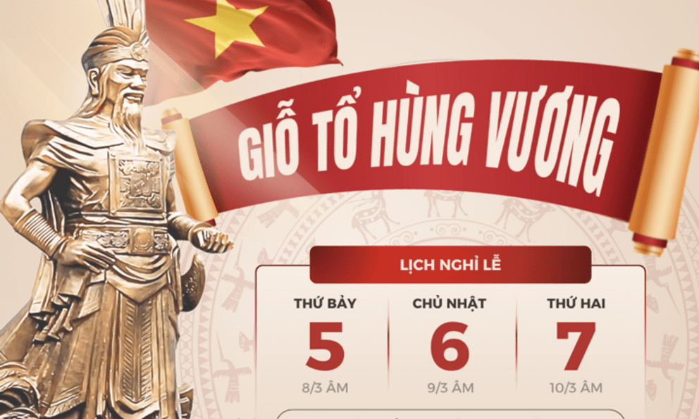 Lịch nghỉ lễ Giỗ tổ Hùng Vương 2025 của người lao động nếu không làm việc trong nhà nước: Số ngày nghỉ thay đổi thế nào?