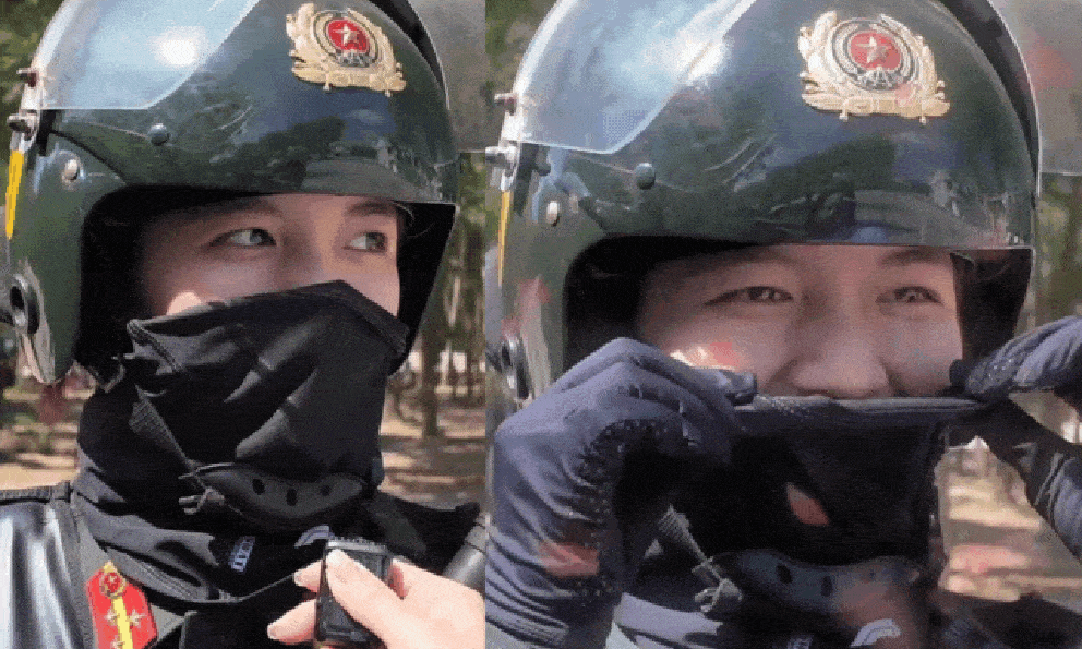  Pha rơi khẩu trang nổi tiếng cả nước của nữ chiến sĩ Cảnh sát đặc nhiệm trên VTV24: Thua hoa hậu mỗi cái vương miện!