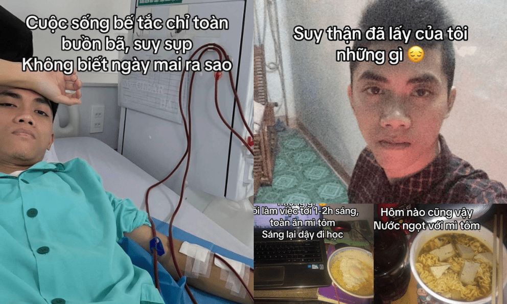 Câu chuyện của chàng trai 26 tuổi chạy thận cả đời vì kiểu sinh hoạt tưởng vô hại: Đừng để lon nước ngọt, gói mì tôm và những đêm thức khuya lấy đi tương lai