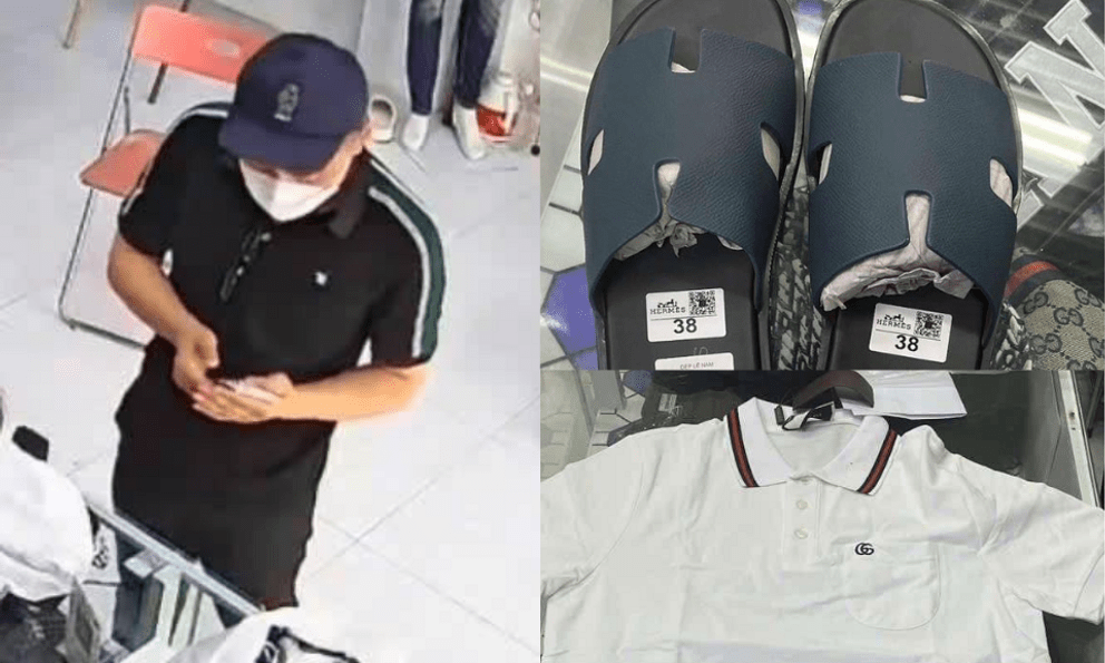 Lộ diện những hình ảnh của Bùi Đình Khánh trong quá trình trốn truy nã, mua sắm trang phục để thay đổi nhận dạng