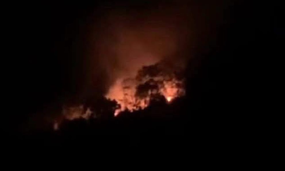 Huy động hàng trăm người dập đám cháy trong đêm ở Vườn quốc gia Ba Vì