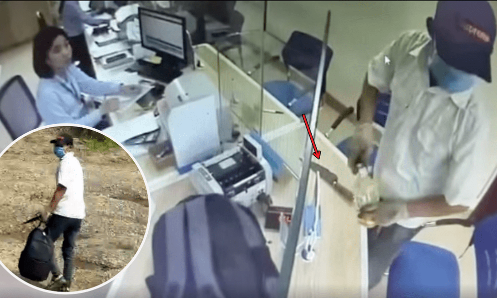 Tên cướp ngân hàng ở Hà Nội: Thản nhiên đi bộ ra ngoài, đe doạ người đuổi theo 