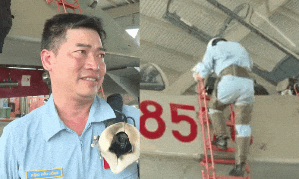 Phi công lái chiếc 