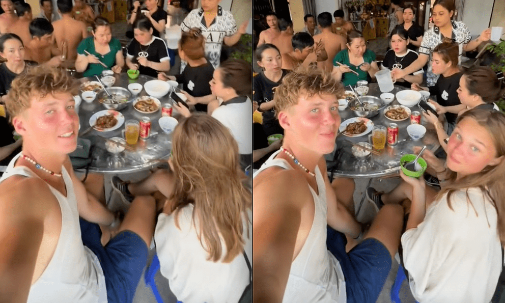 Khách Tây lần đầu ăn 