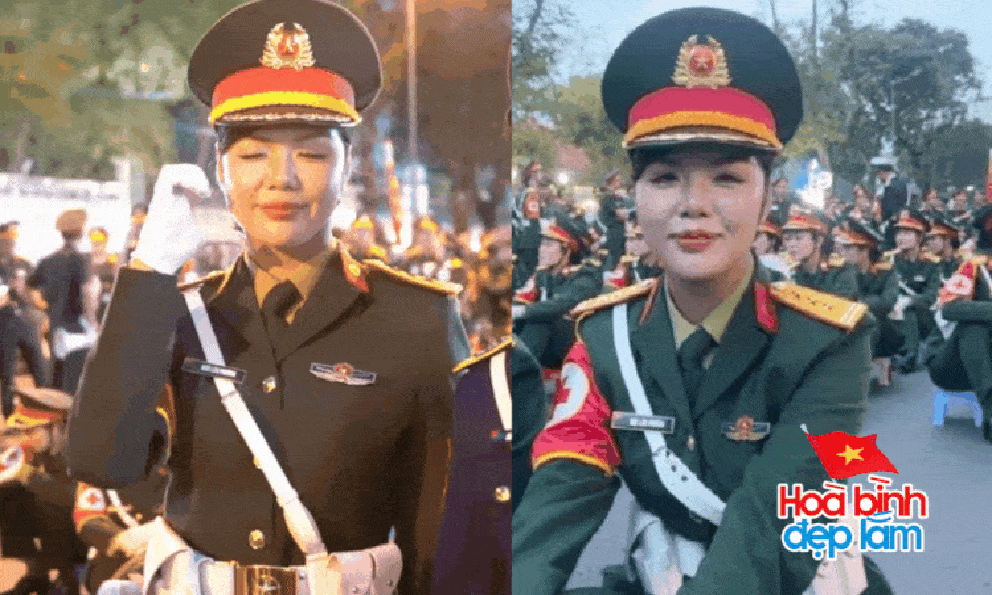 CLIP: Bắt trọn biểu cảm của Ngô Lâm Phương - nữ Trung úy cao 1m73 đang gây sốt