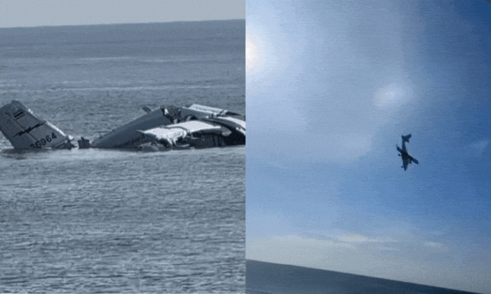 Clip toàn cảnh quay lại khoảnh khắc máy bay Thái Lan rơi thẳng xuống biển khiến tất cả thiệt mạng