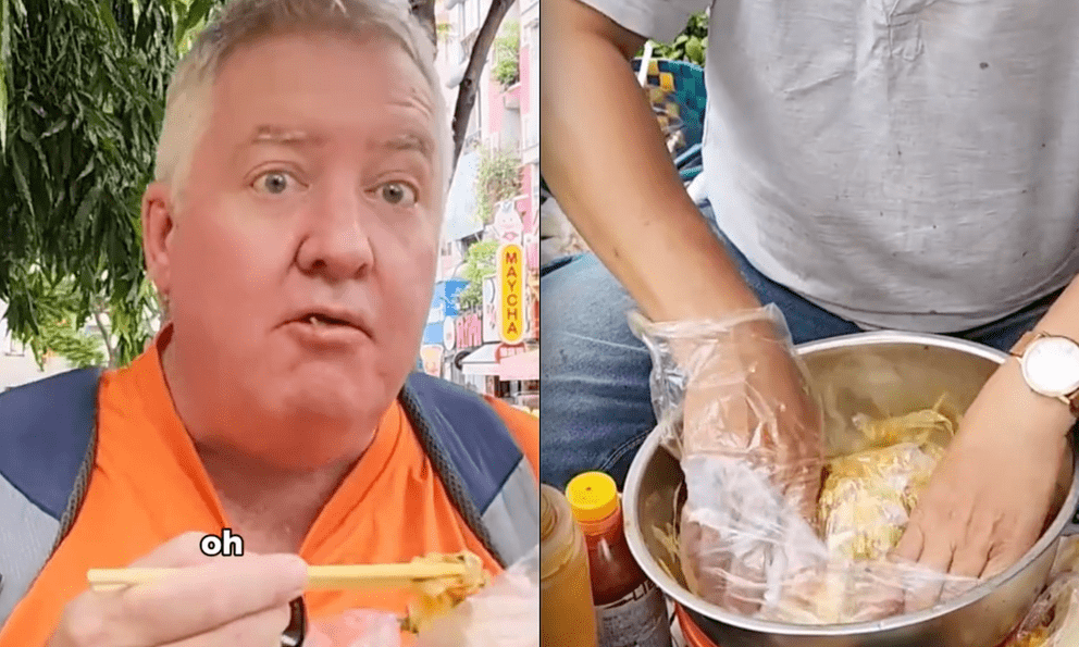 Khách Tây bất ngờ trước món ăn 