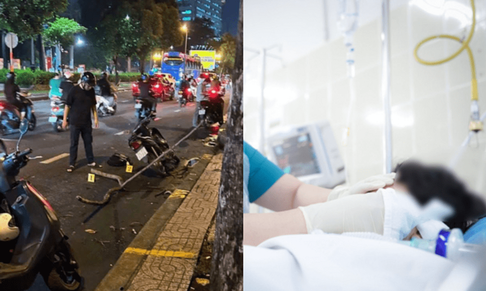 Bé trai 10 tuổi bị cành cây rơi trúng đầu ở TP.HCM vẫn thở máy, hôn mê sâu