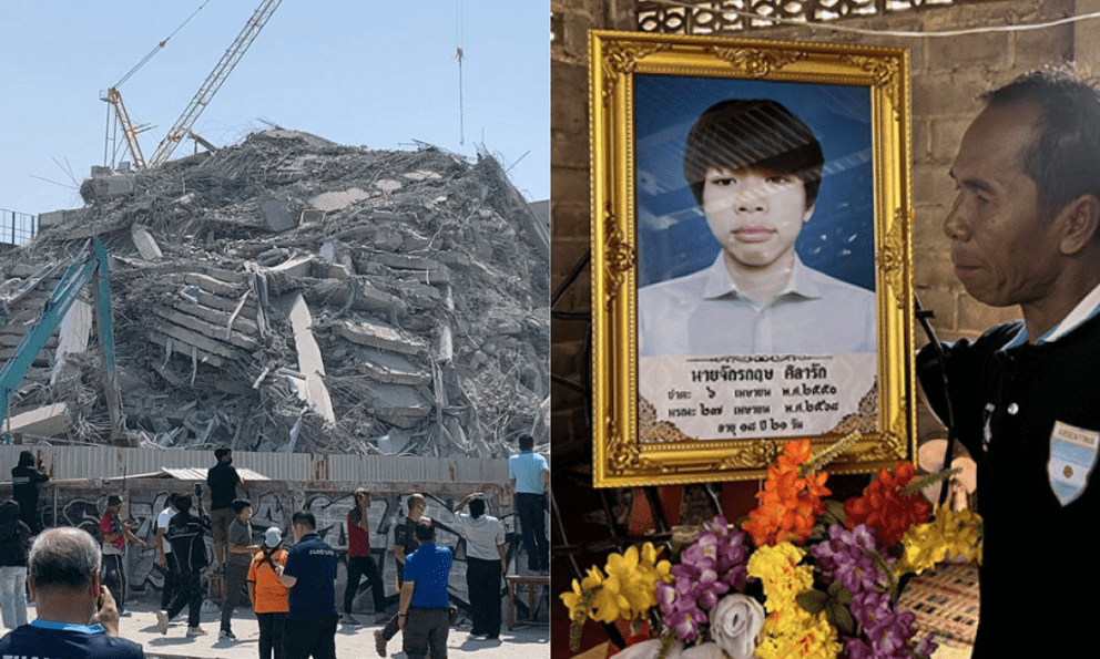 Đám cưới hóa tang gia sau vụ toà nhà đổ sập trong trận động đất kinh hoàng ở Thái Lan: Bố đau đớn chờ thi thể con cả tháng trời