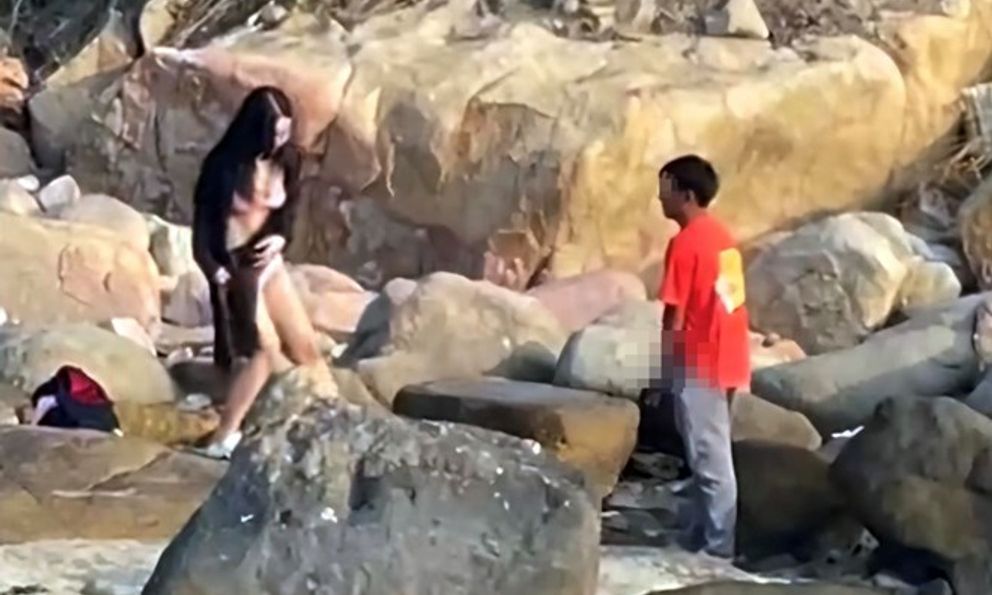 Người đàn ông có hành vi biến thái trước mặt cô gái trẻ ở bờ biển Nha Trang gây phẫn nộ