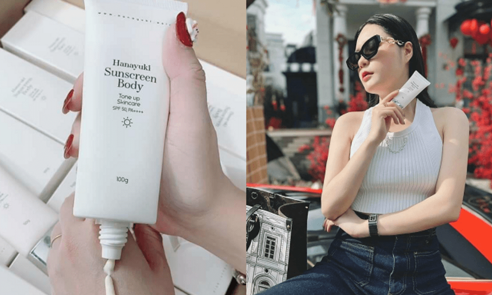 Thu hồi lô kem chống nắng Hanayuki Sunscreen Body do công ty của chồng Đoàn Di Băng phân phối