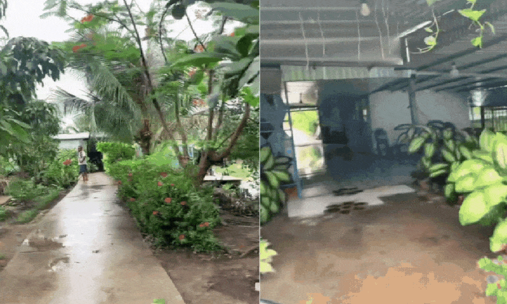 Căn nhà ở Cà Mau có con đường đâm xuyên, ngày đêm phải mở cửa cho xe máy chạy qua