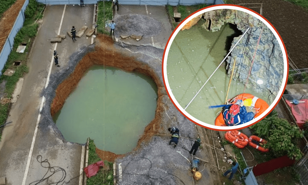 Dừng tìm kiếm nạn nhân vụ tai nạn rơi xuống hố 