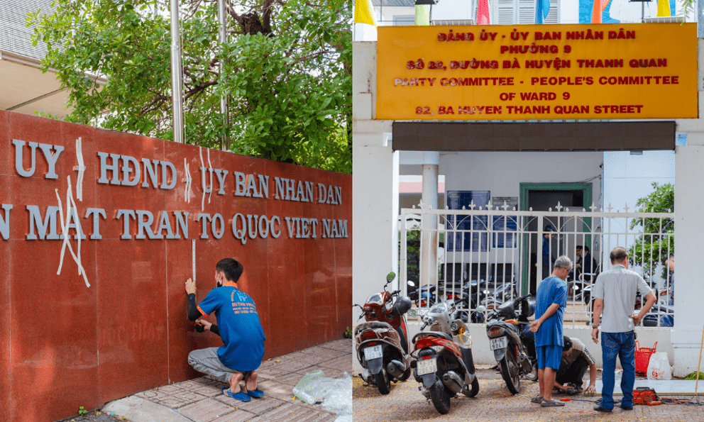 TP.HCM trước giờ sáp nhập: Các trụ sở đồng loạt thay bảng tên hành chính, sẵn sàng cho dấu mốc lịch sử