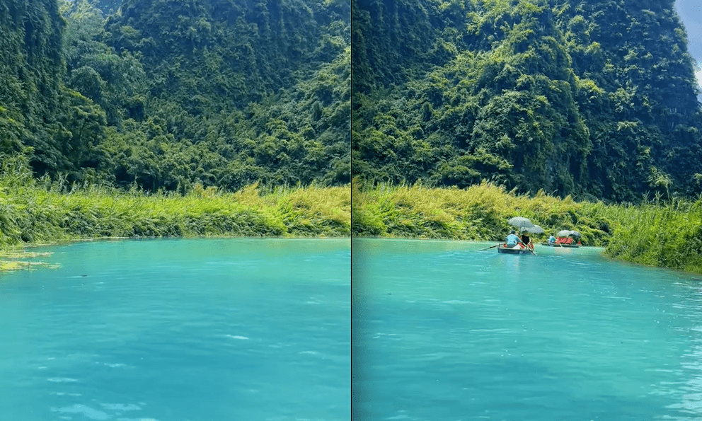 Tràng An (Ninh Bình) bất ngờ có màu nước lạ khiến netizen rần rần không tin nổi