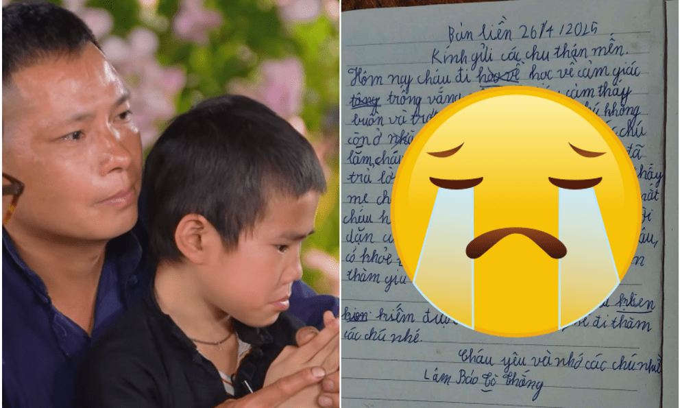 Bức thư bé lớp 3 vùng cao gửi dàn sao Gia Đình Haha: Quẹt vội nước mắt khi đọc đến cuối
