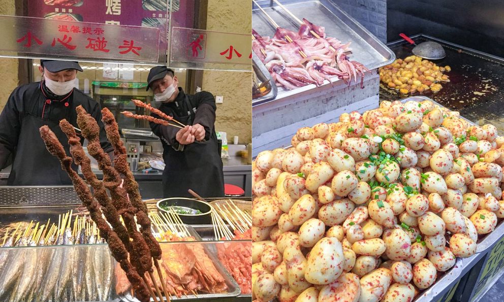 Khách Việt thảng thốt khi gọi xiên nướng ven đường ở Trung Quốc: 