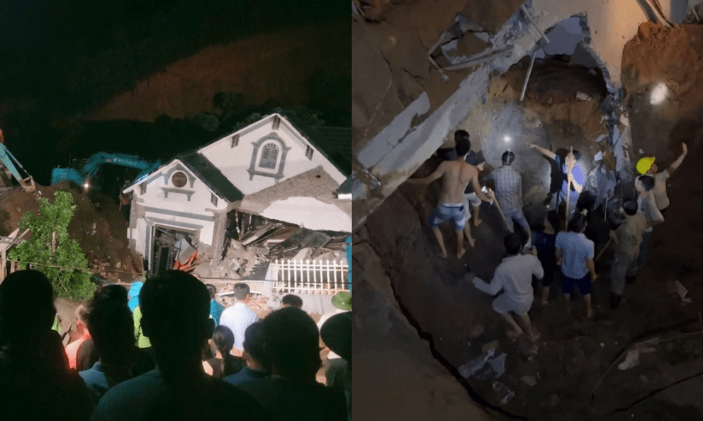 Cận cảnh căn nhà ở Lào Cai bị 2.000 m3 đất, đá đổ ụp xuống trong đêm khiến 2 mẹ con tử vong thương tâm