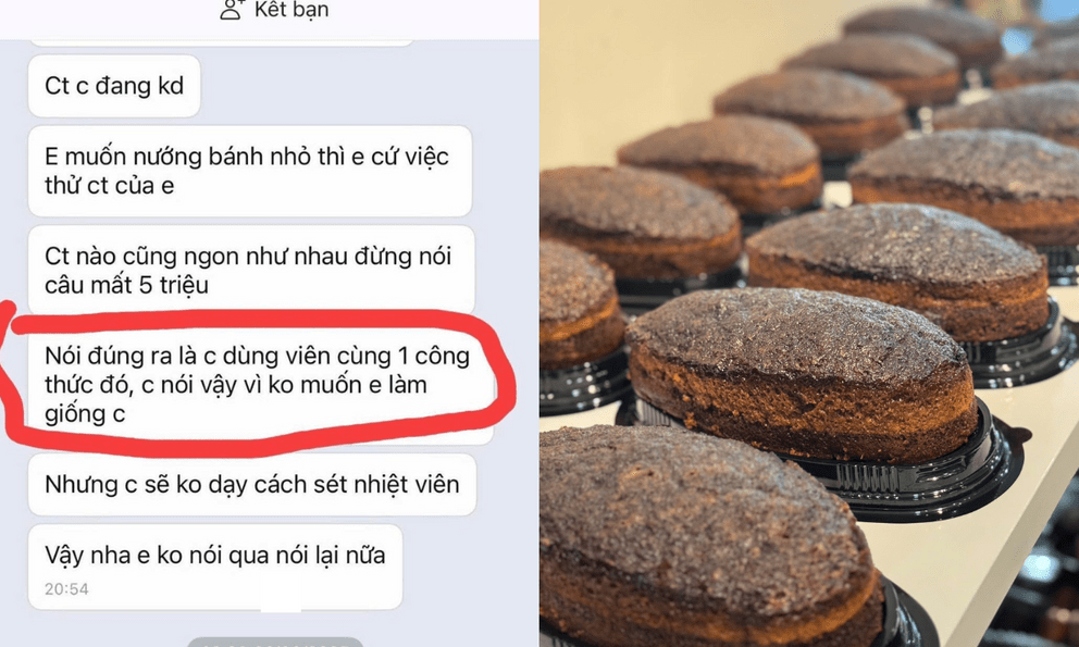 Vụ bán 2 trang công thức làm bánh bò giá 5 triệu, nhắn kèm 