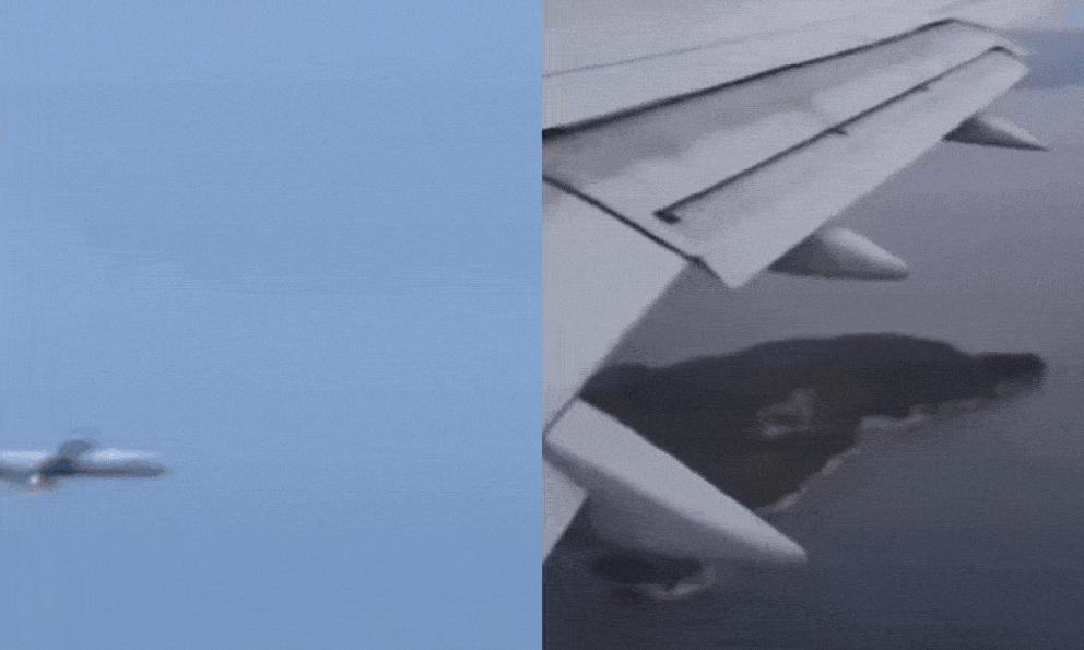 Clip: Máy bay Boeing chở 273 người bất ngờ phun lửa, bốc cháy giữa không trung