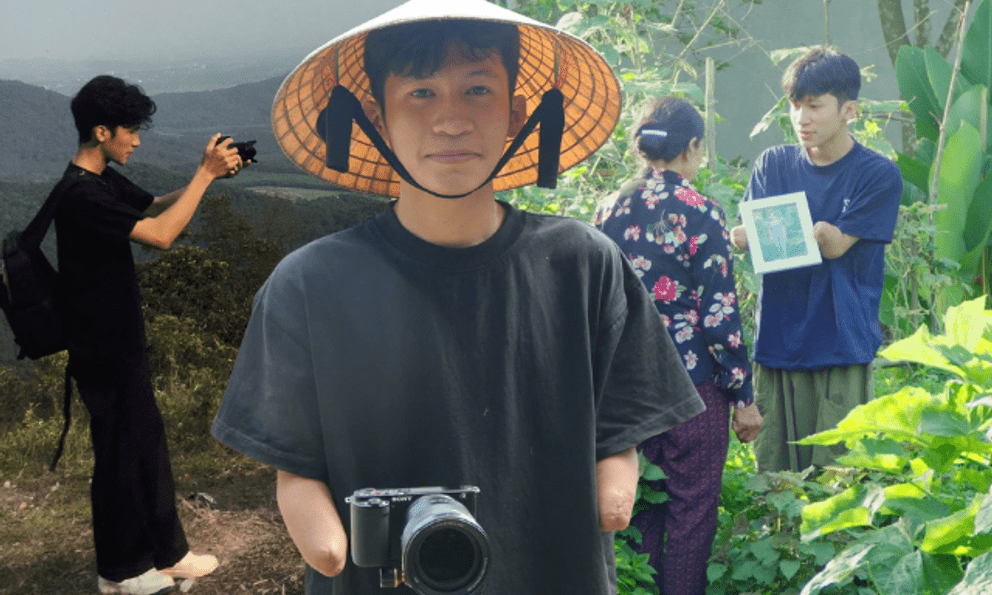 Mâm cơm nhà của chàng trai 22 tuổi, cụt cả 2 tay ở Nghệ An: 