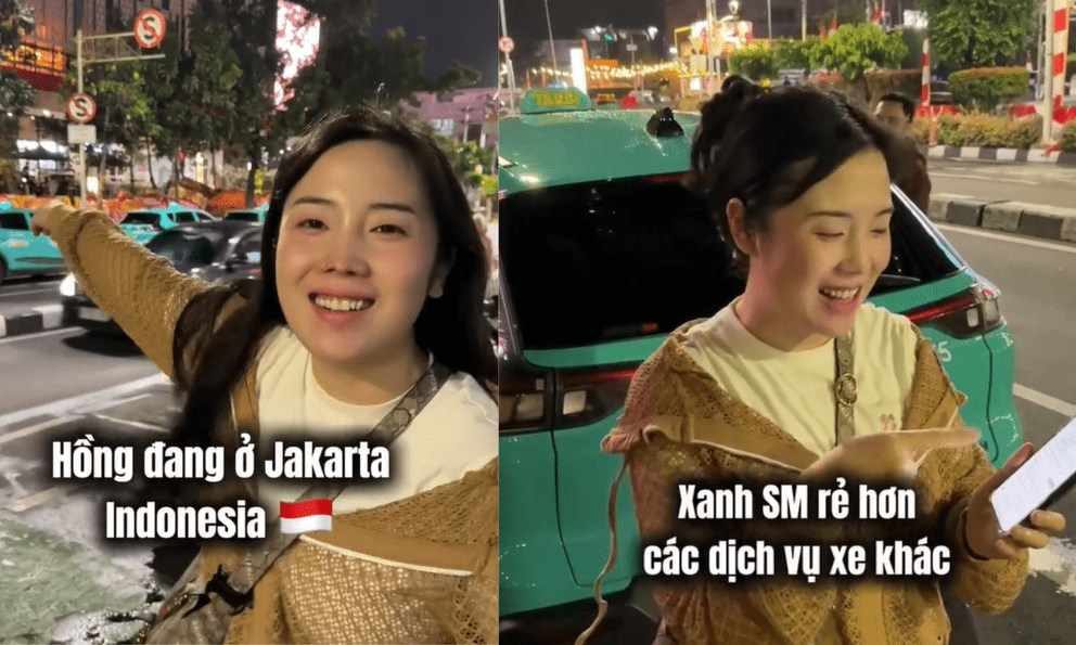 Nghe TikToker Việt review đi Xanh SM tại Indonesia: Rẻ hơn các dịch vụ xe khác