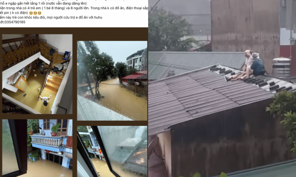 Xót xa những lời cầu cứu trong trận lũ lịch sử: 