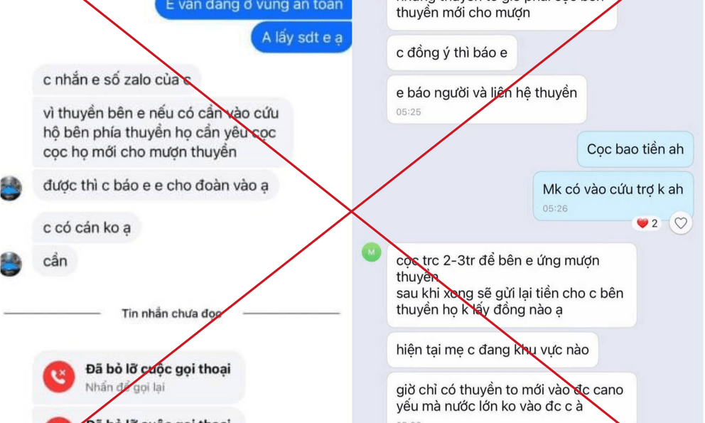 Xuất hiện thủ đoạn lừa đảo trong mùa lũ: Tuyệt đối lưu ý chi tiết này!